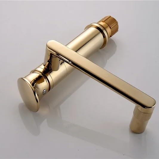 Grifo monomando de lavabo dorado para sustituir mezcladores antiguos 6