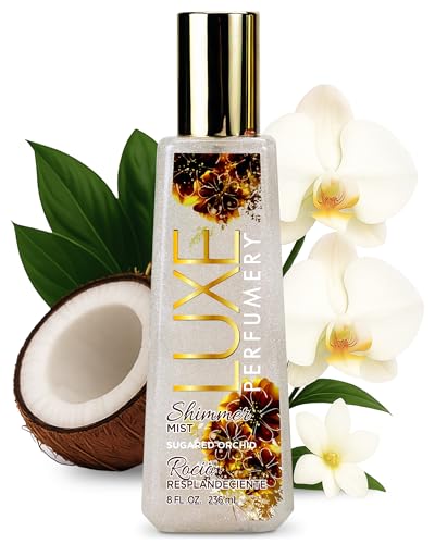 Luxe Perfumery Shimmer Body Mist, Sugared Orchid, 8.0 fl oz