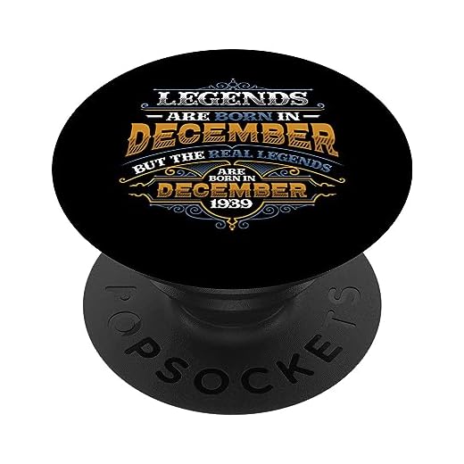 Las leyendas nacen en diciembre de 1939 Cumpleaños 84 de las mujeres PopSockets PopGrip Intercambiable