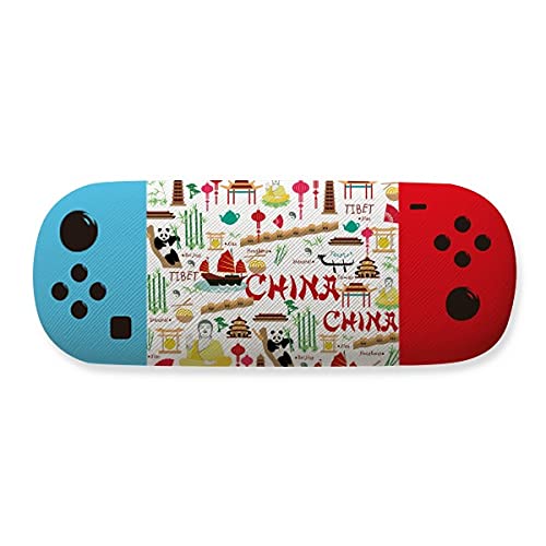 Étui pour lunettes panda en bambou : protection rigide originale pour gamers