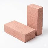 Lemag Mattone FBM Sabbiato Rosato 5,5x12x25 cm – Confezione Campione 2 Pezzi | Mattone Faccia a Vista Decorativo | Muratura e Rivestimento | Finitura Sabbiata | Made in Italy