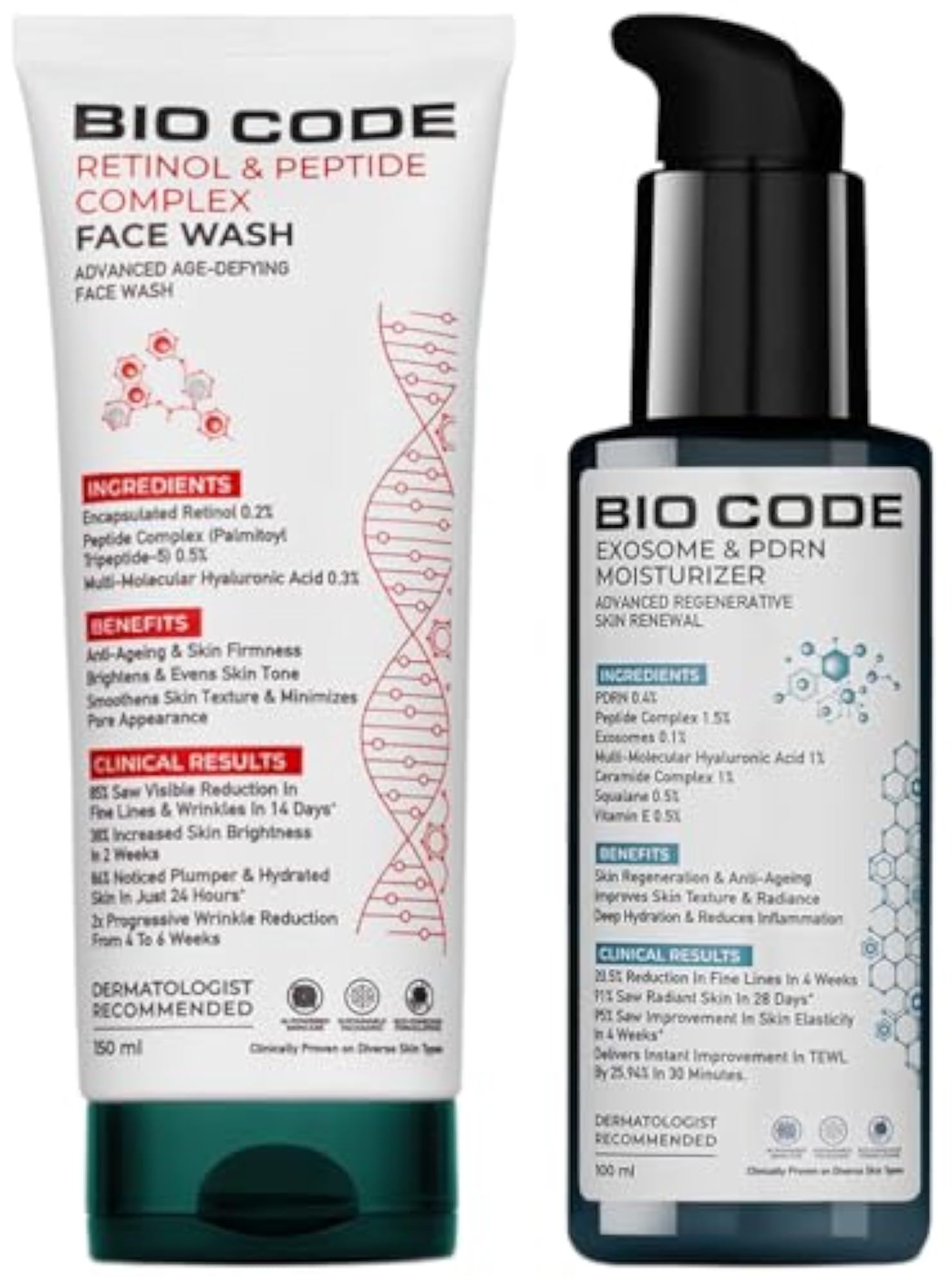 Advanced Anti-Aging Skincare Duo, Retinol & Peptide Set