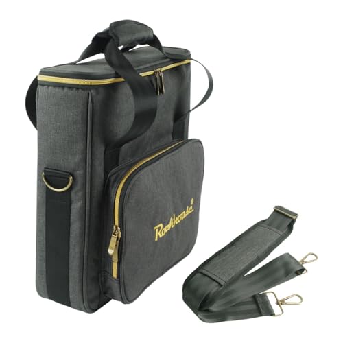 LeeQinersw Sac de Rangement pour disques vinyles, Organiseur de Bureau pour disques vinyles de 12 Pouces, Portable, de, avec Couvercle, en Tissu Oxford,