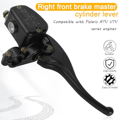 QAZAKY Right Front Brake Master Cylinder Lever for Polaris ATV Sportsman 300 335 400 400L 450 500 550 570 600 700 800 850 Scrambler 1000 Magnum Trail Blazer Big Boss ATP Worker Xpedition Xplorer 250