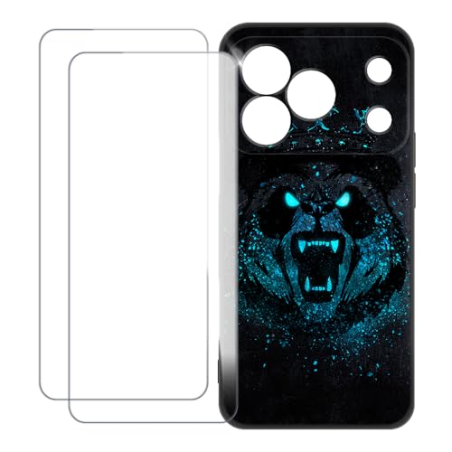 UOGNADGD �J�o�[ Blackview Wave 7C �Ƃ̌݊������� �J�X�^���J���t���P�[�X�{�����K���X�ی�t�B����2���t�� ? �Ռ��z�������h�~ (�{���Ă���p���_)