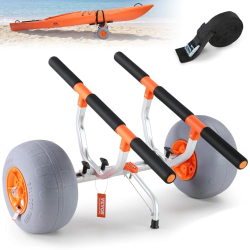 VEVOR Heavy Duty Kayak Cart 350 lb Beach Wheels