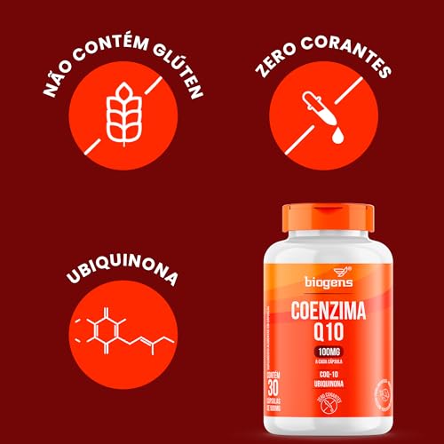 Coenzima Q10 100mg Coq-10 Ubiquinona 30 Caps biogens