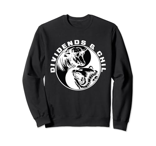 Dividendes et refroidissement | Bull Bear | Investir sur le marché boursier Sweatshirt