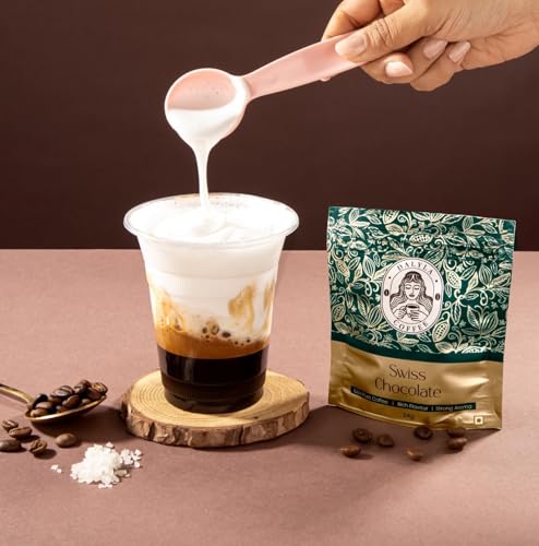 Image of Swiss Chocolate Premium Instant Coffee Powder - 100% Arabica | Rich Aroma, Smooth & Indulgent Flavor | Airtight Zipperlock Pouch | Perfect for Hot & Cold Coffee 100g (Pack of 2)