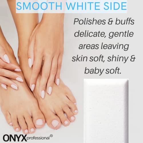 Onyx Professional 70800 2 In 1 Pumice Stone, 100% Siliglass Callus Remover For Feet, Elbows, Knees, Dead Skin, Heels, Hands, Foot File Scrubber Exfoliator Removes Hard thumb #3