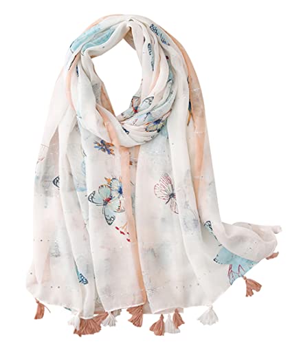 FAIRYGATE Etole Femme Écharpe Châle Etole Hiver Grande Longues Écharpes Foulard en viscose respirante Adorable imprimé pour Femmes et Filles 16220