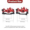 Agatige 1 Paire Étriers de Frein à Disque pour Scooter, Frein à Disque VTT Étriers de Frein à Disque Avant/Arrière Extracteur de Câble de Vélo pour VTT Vélo de Route et Vélo Électrique (Rouge) #2