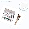 AUEAR 15 Pack Pre-Cut Acid-Free 12x12 White Picture Mats with White Core Bevel Cut for 8x8 Photos/Prints #3