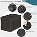 PETSFIT Crate Cover for Wire Dog Crate(30in/36inch/42inch), Single Door/Double Doors, Mesh Window, Flap On The Top and Back is Detachable, Dog Kennel Cover Black 30inch