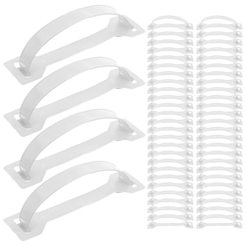 Ciieeo 100Pcs Box Handles for Cartons Pe Material Carrying Straps for Present Milk Boxes Easy Installation Essential Tool for Moving Shipping