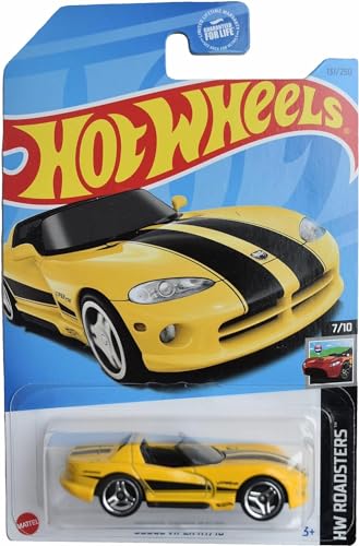 Hot Wheels 1:64 Scale Yellow Viper RT/10 miniatura 1