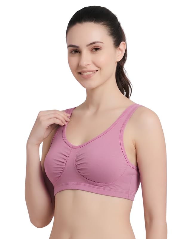 scoopy Women's Wonder Cotton Non-Padded Wire Free Non-Padded, Full-Coverage, Sports, Seamless Bra-picture-40