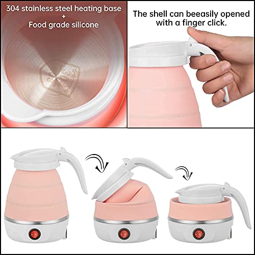 Image of COMBO Silicon Kettle 700ml Capacity | Automatic Shut-Off & Boil Dry Protection (SiliconKettle and bottle) AND 500ML Temperature Bottle,Hot and Cold