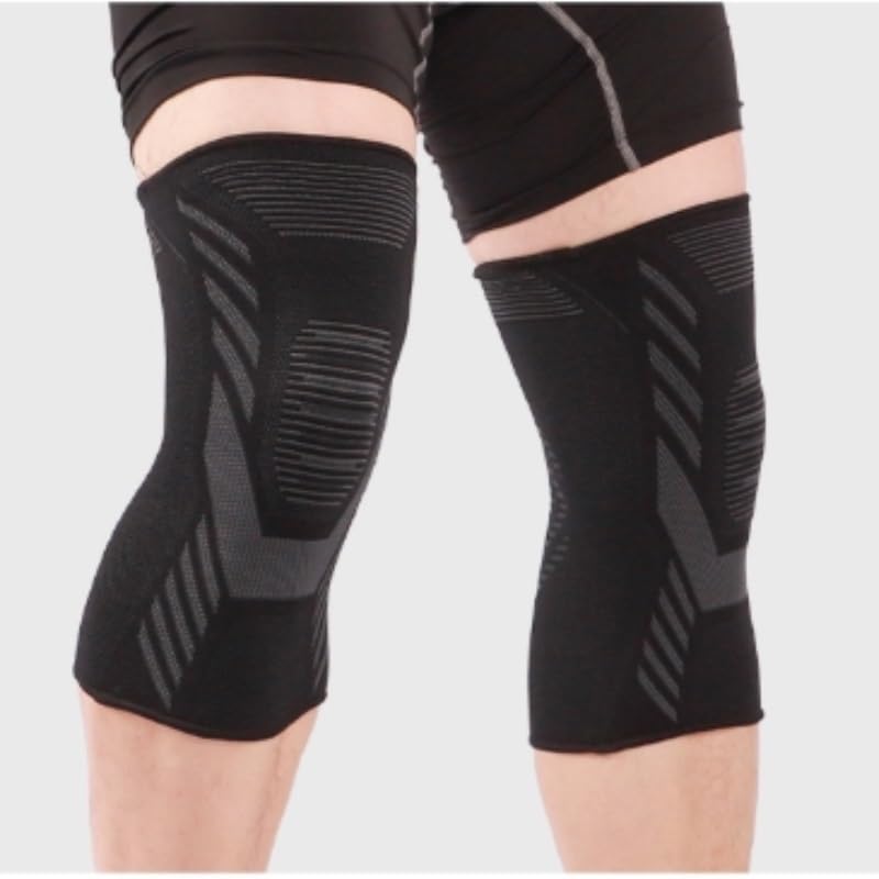 Four-sided Stretch Knitted Nylon Knee Pads for Running Silicone for Men Women