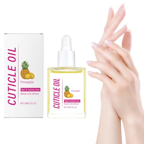 Genérico Aceite de cuidado de las uñas de piña 30ml Aceite de cutícula orgánico para uñas Solución de reparación de uñas Líquido suave y relajante Hidrata las reparaciones y promueve (1pc)