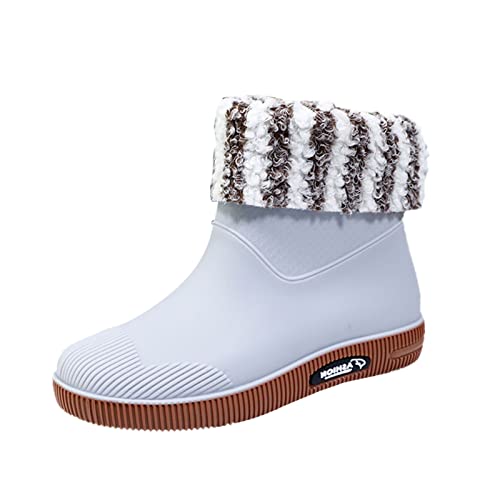 Bottes en caoutchouc courtes pour femme imperméables et confortables pour le quotidien