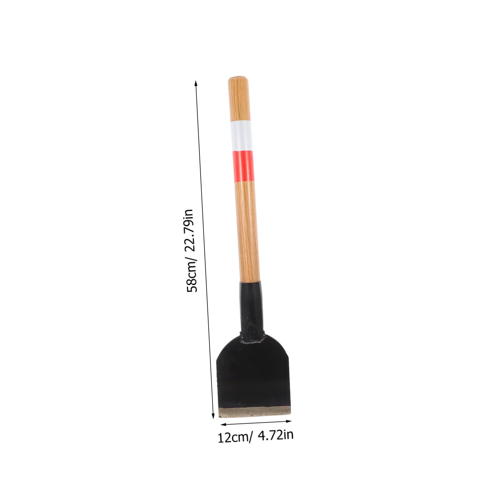 OSOLADY Heavy-Duty Metal Car Shovel for Winter Removal Yard Tools Wooden Handle Railway Spade