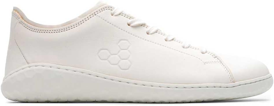 VIVOBAREFOOT Geo Court III - Zapatillas de piel para hombre, color blanco brillante