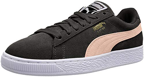 Puma Unisex-Adult Suede Classic Sneaker, Castlerock-Pink Sand, 5.5 M US