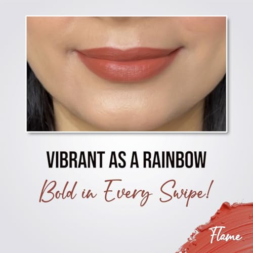 Image of Coloressence Hydra Matte Lip Crayon Lipstick, Flame, 1gm | Long Lasting | Matte Finish | Hydrating Formula | Smudgeproof | Sweatproof | Rich Coverage