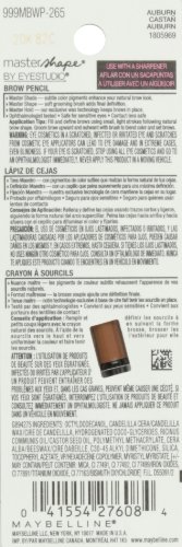 Maybelline New York Eye Studio Master Shape Brow Pencil Auburn miniatura 3