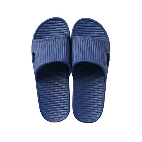JoWebb Unisex Slip On Slippers for Women/Men Non-Slip Light Weight Flat Slide Sandals Shower Sandals House Soft Flip Flop Shoes for Indoor Home Garden Bathroom Poolside