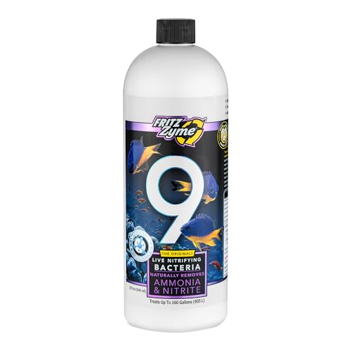 Image of Fritz Aquatics FritzZyme 9 Live Nitrifying Bacteria Naturally Removes Amonia & Nitrite for Saltwater Fish (32-Ounce)