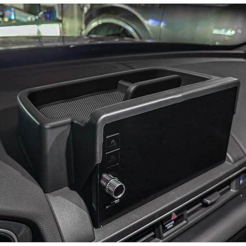 EDBETOS Pilot Center Console Dashboard Organizer Compatible with Honda Pilot Accessories 2023 2024 2025 Elite/Touring/TrailSport/EX-L 9-in Behind Screen Dash Storage Insert Glasses Holder Tissue Tray
