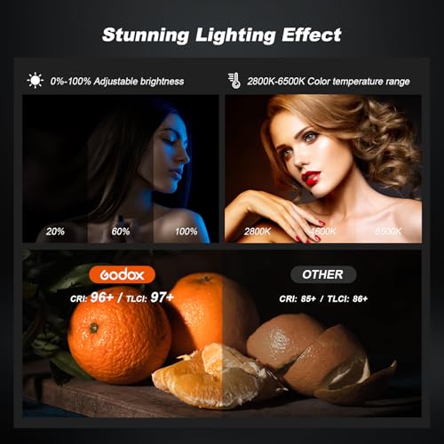 Image of Godox 2PACK SL100Bi Professional COB LED Video Lighting Kit