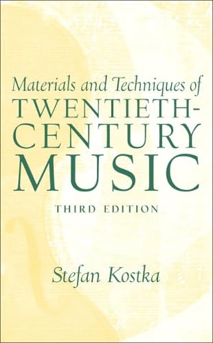 Livre Material and Techniques of 20th Century Music édition académique de référence