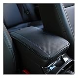 Ziciner Car Center Console Armrest Pad, PU Leather Waterproof Auto Armrest Seat Box Cover Protector, Universal 12.59x 7.24 Inch Vehicles Interior Accessories for Most Car SUV (Black & Blue)