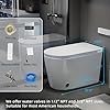 TOTTE Luxury Smart Toilet with Bidet Built-in, Auto Open/Close, Dual Auto Power Flush, One Piece Elongated Toilet with Instant Warm Water & Warm Air Dryer, Built-in Aroma System, Japanese Toilets