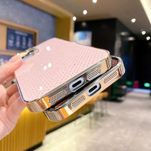 Coque iPhone 13 Rose Paillettes et Diamants Idéale Soirée et Sorties - 2