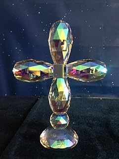 Oleg Cassini Lynda Iridescent Crystal Cross