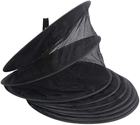 Nwvuop 8 Layer Plant Drying Racks Breathable Hanging Mesh Dry Net with Hook for Herb Flowers Vegetables and Clothes Drying Black