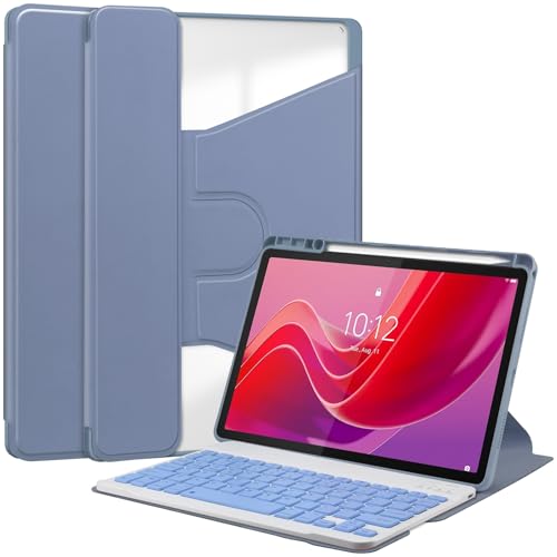 Clavier tablette Lenovo M11 pivotant violet pour éliminer la fatigue visuelle au bureau