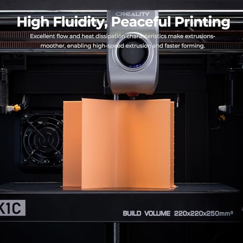 Image of Creality Rapid PLA Filament 1.75mm, Smooth High-Speed Printing up to 300mm /s, No-Tangling, Precise + /- 0.02mm Accuracy, Fits Most 3D Printers(Black)