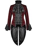 Poliéster de terciopelo rojo burdeos oscuro con estampado de damasco vintage gris