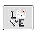 Produktbild Wireless Mouse Pad, Cute Cat Love Mouse Pads, Comfort Soft Non Slip Lightweight Premium-TexturedMouse Pad Mat for Women Men at Home or Work