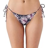 O'NEILL Parte Inferior de Bikini con Lazo Lateral para Mujer, Cobertura Media, Parte Inferior de Traje de baño con Detalle de cordón Lateral, Palma de Guacamayo, S