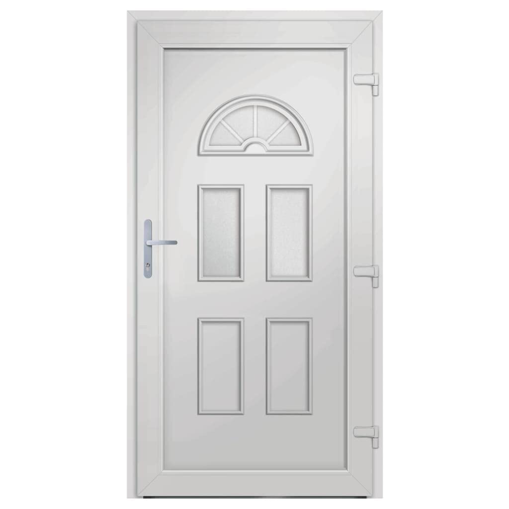 Porte d entrée blanc 98x198 cm PVC