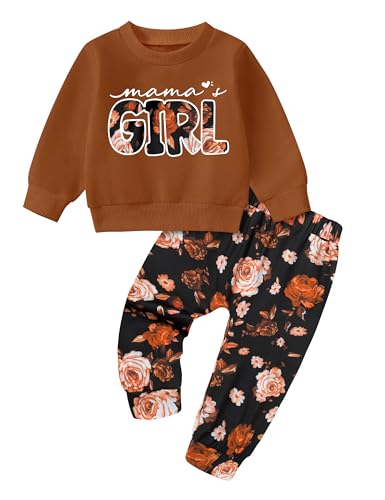 Image of Toddler Girl Clothes Fall Winter Outfits Wild Hair Don't Care Highland Cow Sweatshirt Pants Western Cowgirl Outfit