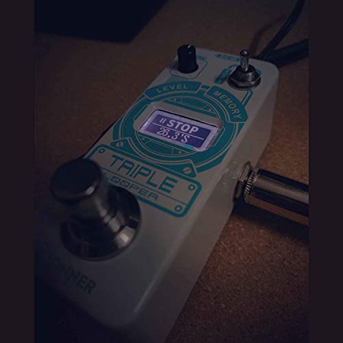Donner Triple Looper Guitar Pedal, Loop Pedal With Screen, 3 Loops 30 Mins Looping Time, Looper Pedal Unlimited Overdubs Undo/Redo True Bypass #TOP6