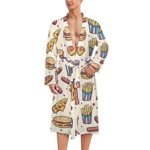 Vêtements de nuit légers pour homme évitant la chaleur avec style kimono