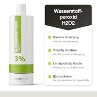 Wasserstoffperoxid 3% (1 L) - Made in Germany - Oxydant, Hydrogen Peroxid, Entwickler | Wasserstoffperoxyd | Blondierung, Blondiermittel, Bleichmittel (3 Prozent, 1 Liter) – Ansicht 2